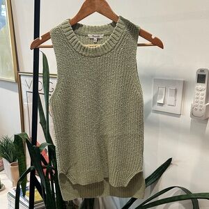 Madewell Green Sleeveless Sweater